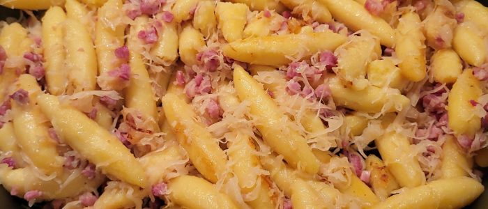 Schupfnudeln mit Sauerkraut