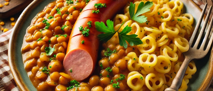 Linsen mit spatzle